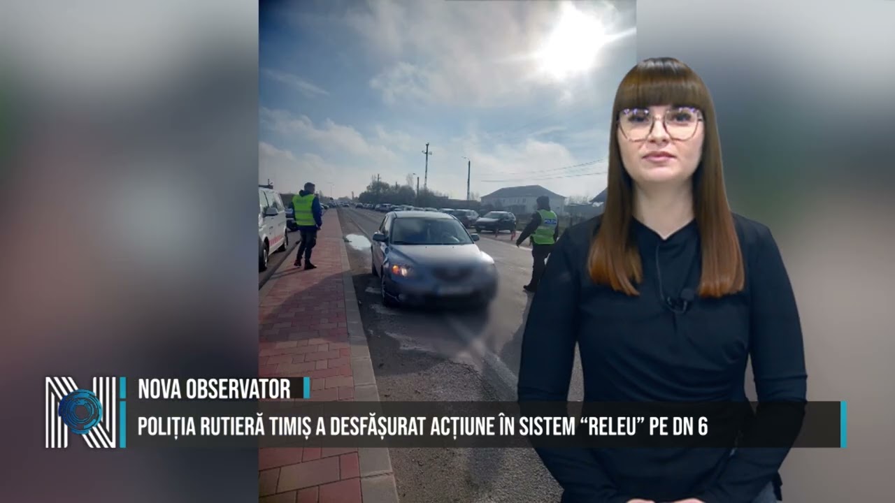 Poliția Rutieră Timiș a desfășurat acțiune în sistem “releu” pe DN 6