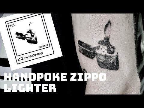 Handpoke Zippo Tattoo Timelapse