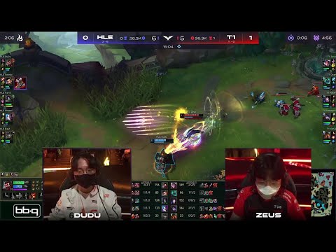 Zeus Fancy Solo Kill | T1 vs HLE