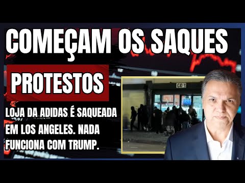 Começam os Saques: Protestos em Los Angeles Resultam na Saque de Loja da Adidas