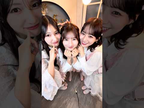 かわいすぎるアイドルが飛び出てきた！🍑 #きゅんかわ人生 #蟹沢萌子 #河口夏音 #冨田菜々風 #ノイミー #shorts