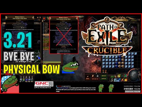⚡ POE 3.21 ⚡spicysushi_poe - Bye bye physical bow
