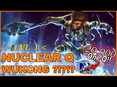 NEW WUKONG ON PBE IS BROKEN !!! One Shot Lvl 1 !! \o/