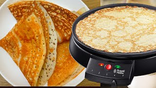 Russell Hobbs Electric Non-Stick Dosa Maker | Omelette, Fiesta Crepe, Pancake Maker .