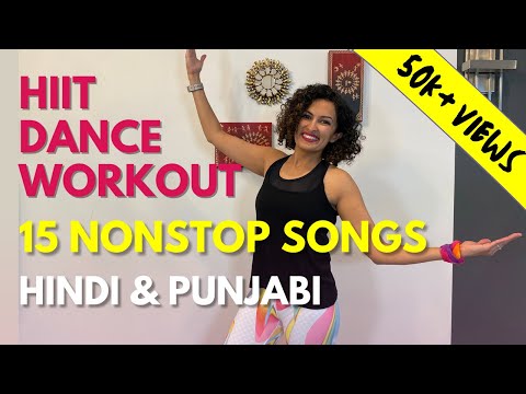 15 minute At-home Non-stop HIIT Dance Workout | Hindi and Punjabi | 🔥 upto 300 cal | Weight Loss