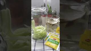 DONGSUH BROWNRICE GREEN TEA/ 동서 현미 녹차 / 오이+수박+레몬+현미녹차♥