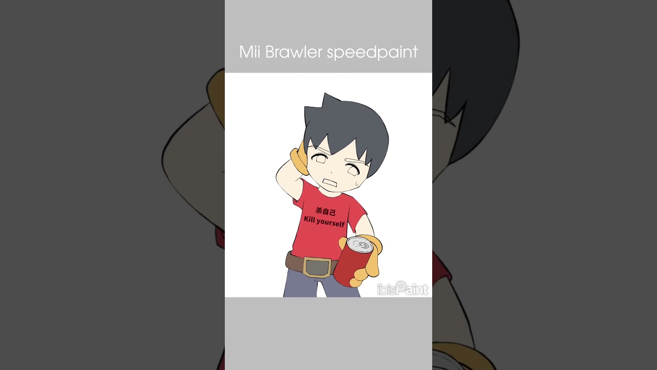 Mii Brawler speedpaint #speedpaint #nintendo #mii #3ds