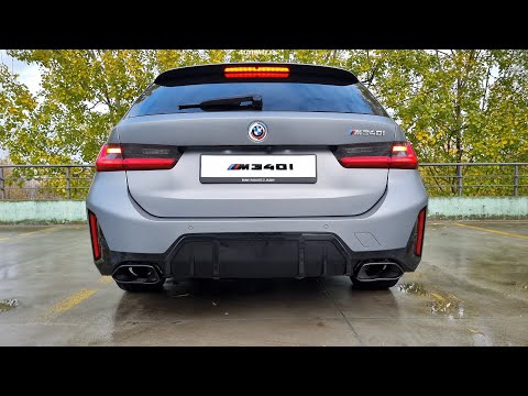 BMW M340i 3.0 R6 LCI sound, exhaust sound, revs, cold start, launch control, interior sound