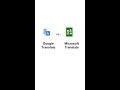 MS Translate Vs Google Translate