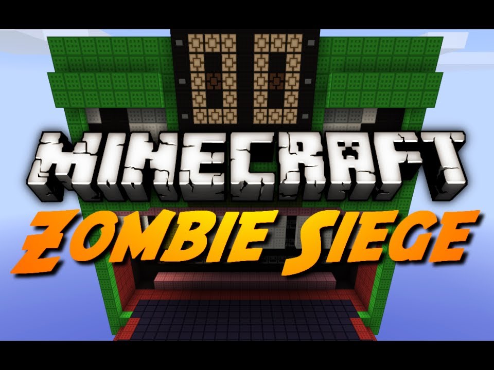 Minecraft Mini-Game: ZOMBIE SIEGE! (Custom Map)