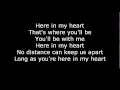 Scorpions-Here in my heart Lyrics 