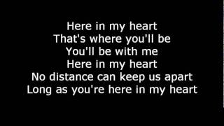 Scorpions-Here in my heart  Lyrics