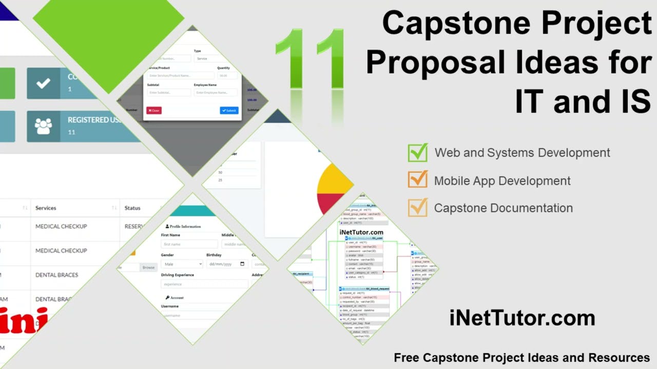 11 Capstone Project Proposal Ideas for IT and IS