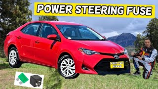 TOYOTA COROLLA ELECTRIC POWER STEERING FUSE LOCATION 2013 2014 2015 2016 2017 2018 2019