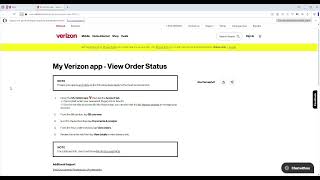 Verizon Check My Order
