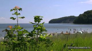 Stock Footage Europe Germany Baltic Sea Binz Beach Rügen Island Tourism Ostsee Playa Relax