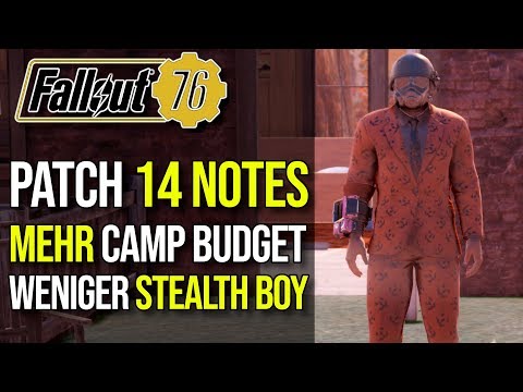 Patch 14 Notes | Viele tolle Änderungen | Fallout 76