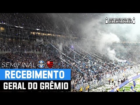 RECEBIMENTO IMPRESSIONANTE DA TORCIDA DO GRÊMIO - Semifinal da Libertadores 2019