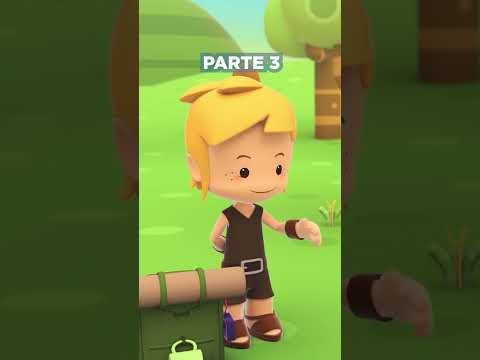 Eliab no parece estar muy contento con la llegada de David al campamento ⛺️ #pequeñoshéroes #shorts