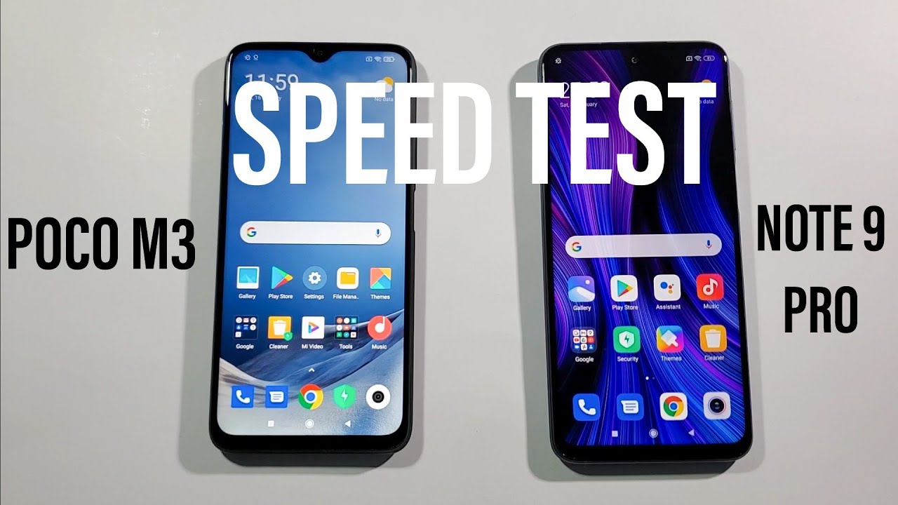 Poco M3 vs Note 9 Pro Comparison Speed Test