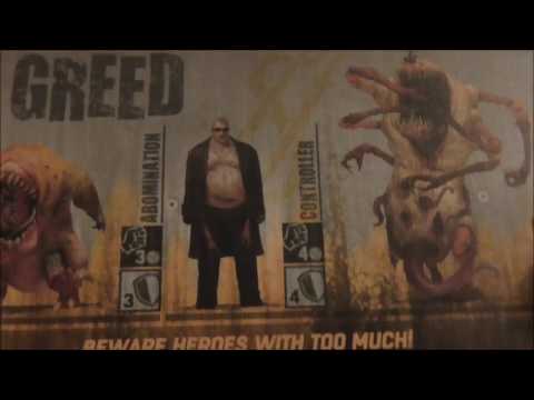 An unboxing of the others 7 sins Expansion: Greed 