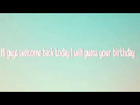 I'll guess your birthday. Try it yourself.