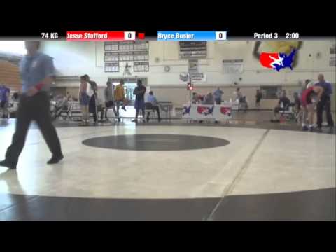 2012 Univ. WTT: 74 KG - Jesse Stafford (Falcon TC) vs. Bryce Busler (Husky WC)