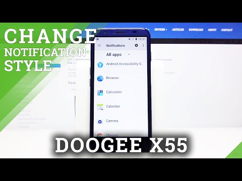 How to Manage Notifications Settings in DOOGEE X55 – Change Notifications Settings