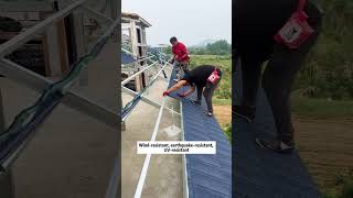 Advantages of stone coated roof tiles. Roof tile price, stone coated roof tile wholesale. #roofing