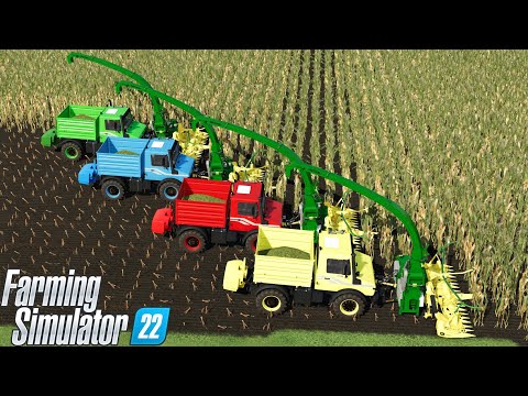 KING OF COLORS !  MERSEDES BENZ UNIMOG with SILAGE JOB ! Farming Simulator 22