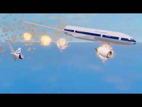 Oceanic Airlines flight 815 (Roblox Crash Animation)