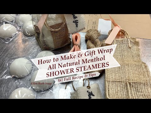 Easy DIY How to Make Natural Menthol SHOWER STEAMERS w/ Essential Oils + Recipe | Ellen Ruth Soap