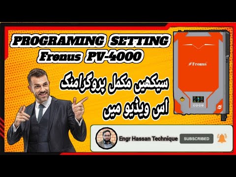 Solar Inverter Setting || Fronus PV 4000 || Solar System #viral #trending 🔥🔥