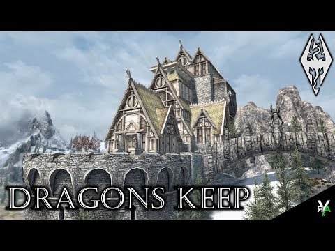 DRAGONS KEEP: Massive Castle Player Home/Academy!- Xbox Modded Skyrim Mod Showcase