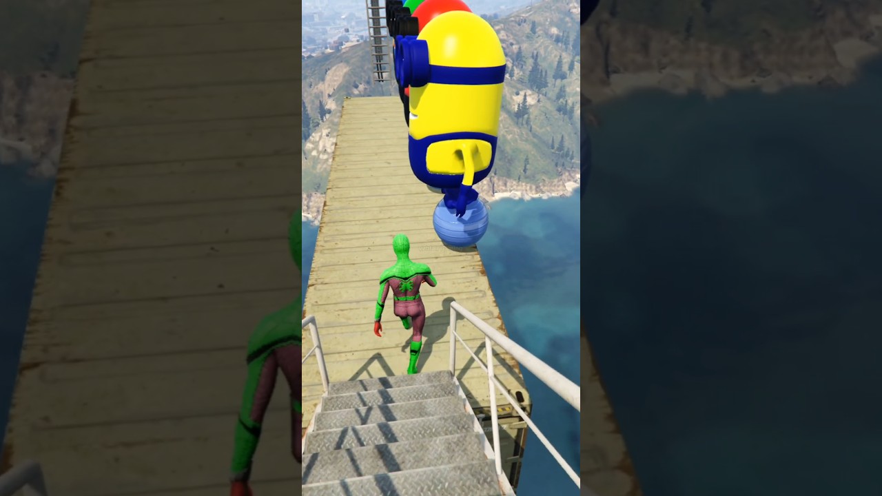 GTA 5 Epic Water Ragdolls Spiderman Jump/Fails Ep 722 #shorts