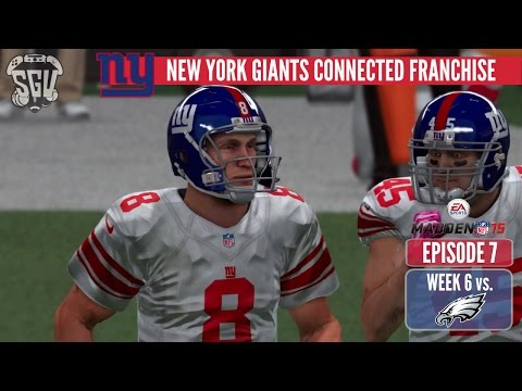 Madden 15 (PS4): New York Giants Online Connected Franchise - EP7 (Week 6 vs Eagles)