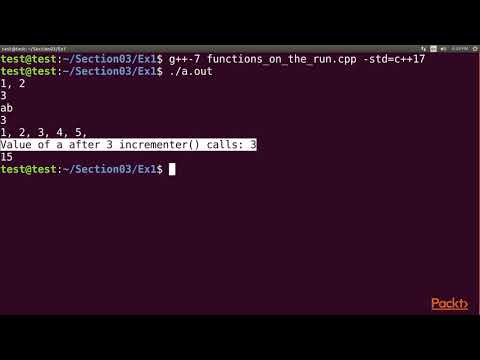 C 17 STL Solutions Experimenting with Functions Using Lambda Expressions | packtpub com