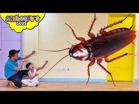 GIANT COCKROACH Attack!! "Skyheart Toys" big insects for kids ipis ant таракан