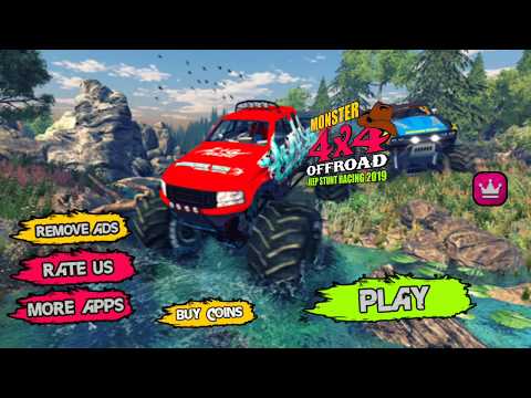 Monster 4x4 Offroad Jeep Stunt Racing 2019, Great Big Trucks Racing Challenge