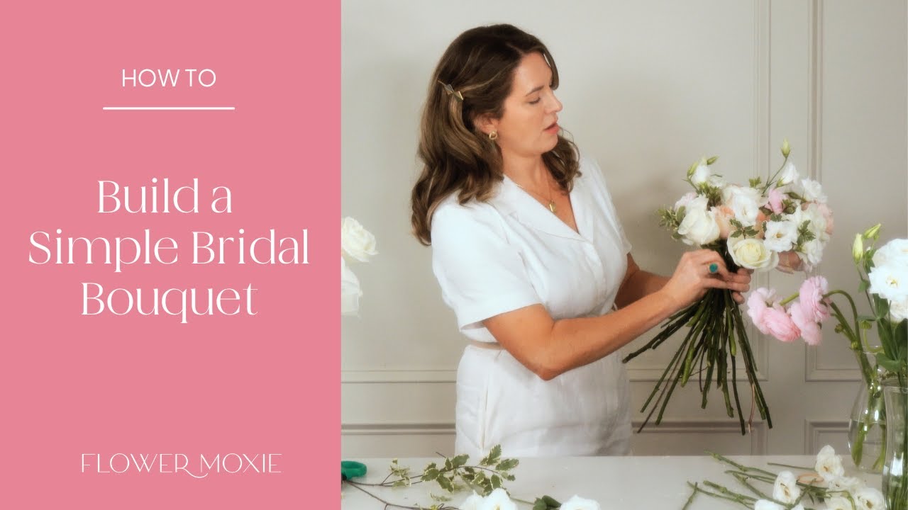 How to Make a Bridal Bouquet (Easy Spiral Technique)
