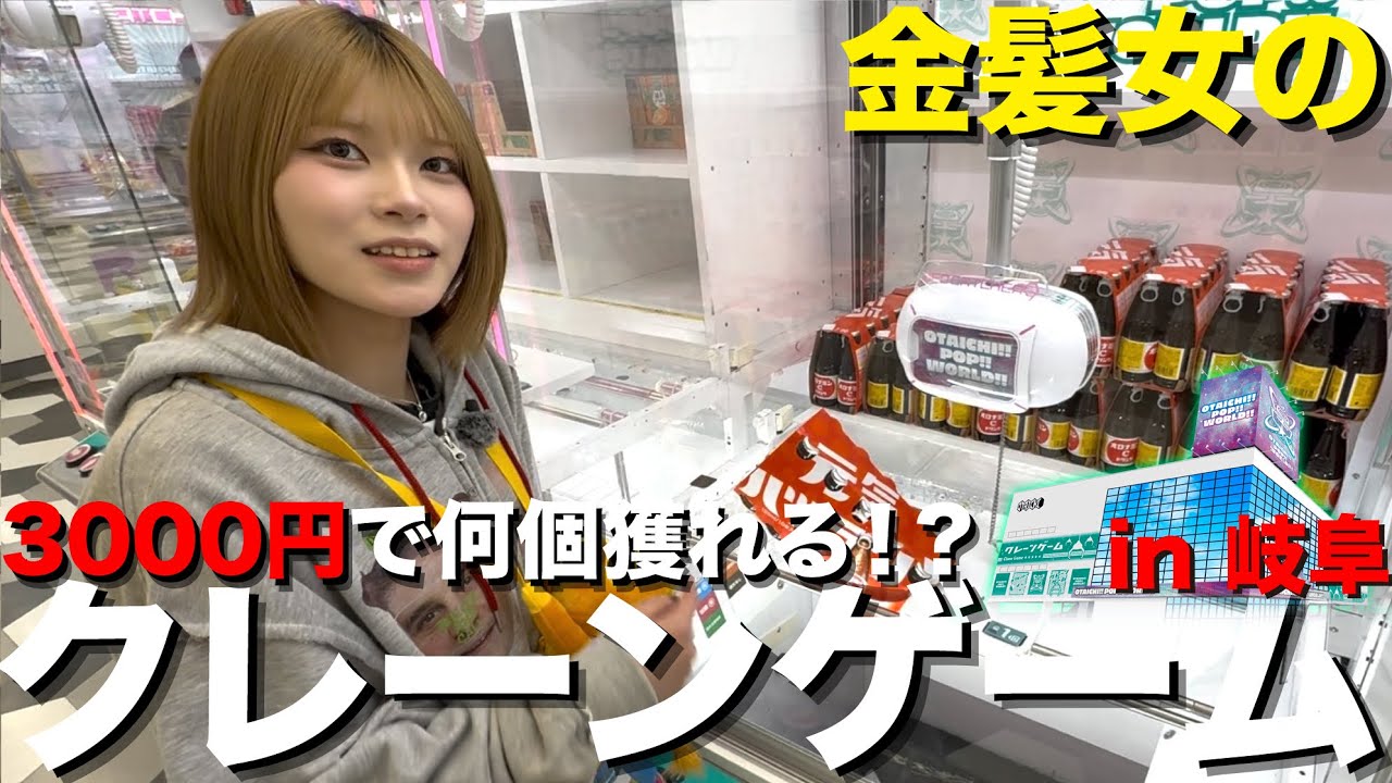 【ゲーセン】岐阜県で一番獲れやすい！？クレーンゲーム3000円企画リベンジ！！【すまも】