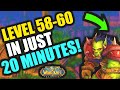 GET TWO LEVELS IN 20 MINUTES WoW Classic Leveling 58 To 60 As FAST AS POSSIBLE
