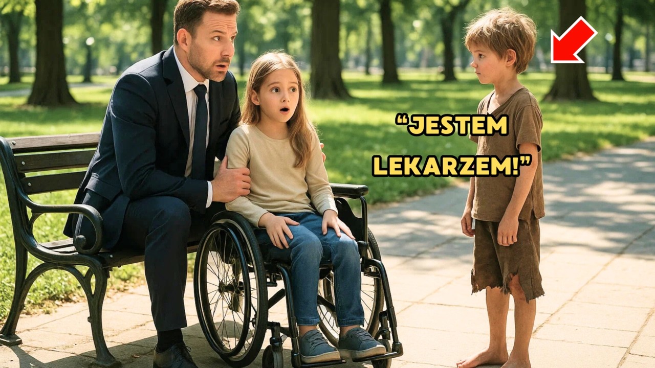 PANIE, MOGĘ SPRAWIĆ, ŻE PAŃSKA CÓRKA ZNÓW BĘDZIE CHODZIĆ - POWIEDZIAŁ ŻEBRAK DO MILIONERA.