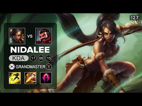 Nidalee vs Graves Jungle - KR Grandmaster - Patch 12.7 Season 12