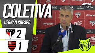 COLETIVA HERNÁN CRESPO | AO VIVO | São Paulo x Flamengo - Brasileirão 2026