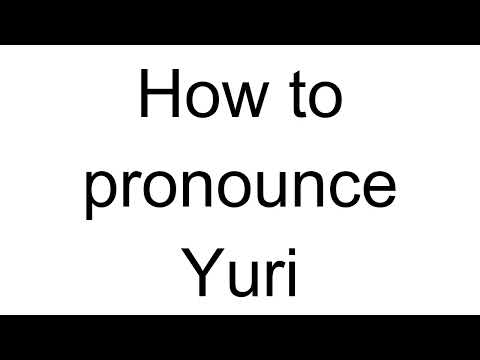How to Pronounce Yuri (Ukrainian)