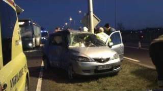 preview picture of video 'Lijnbus ramt auto N201 Middenweg ongeluk Mijdrecht'