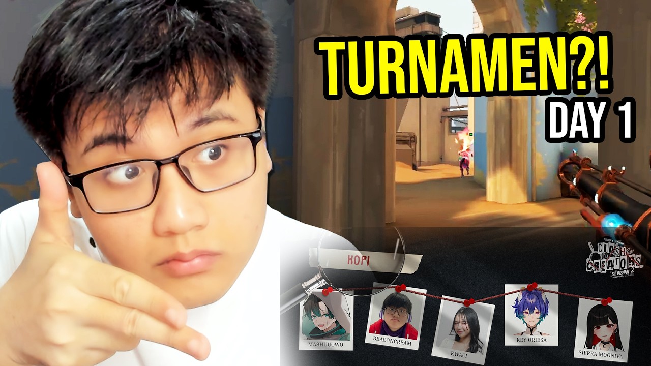 Tiba-Tiba Ikut TURNAMEN Valorant?! - Day 1 Clash of Creators S2 #COCS2 #KopiWIN