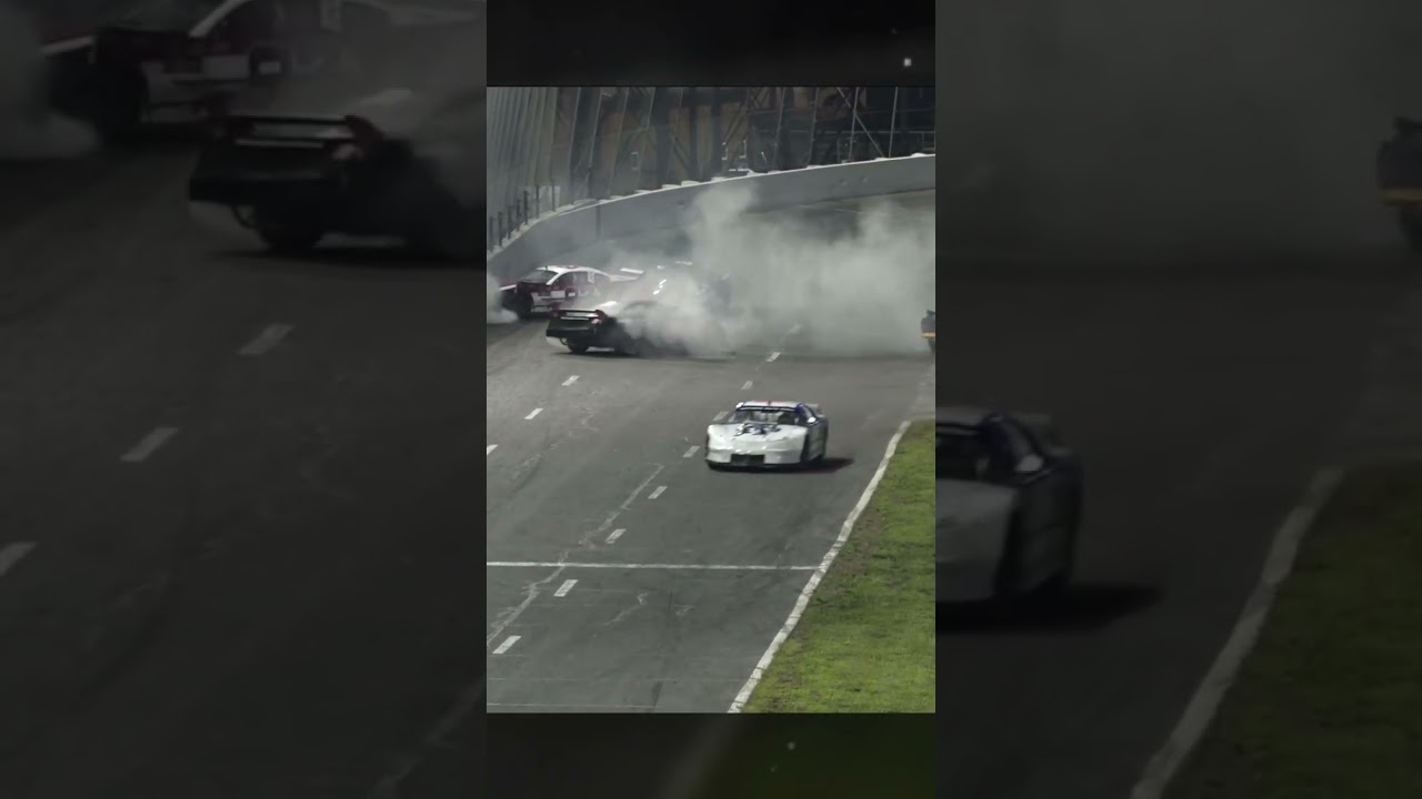 RJ Sardell Spins in Turn Four at Stafford