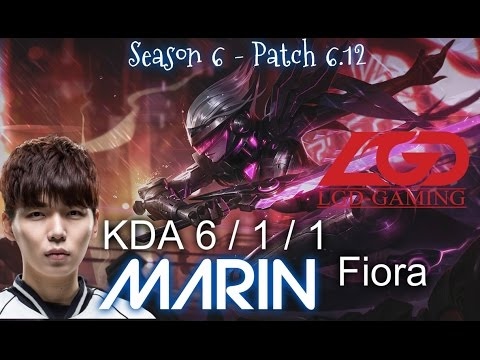 LGD MaRin FIORA Top vs EKKO - Patch 6.12 KR Ranked | League of Legends